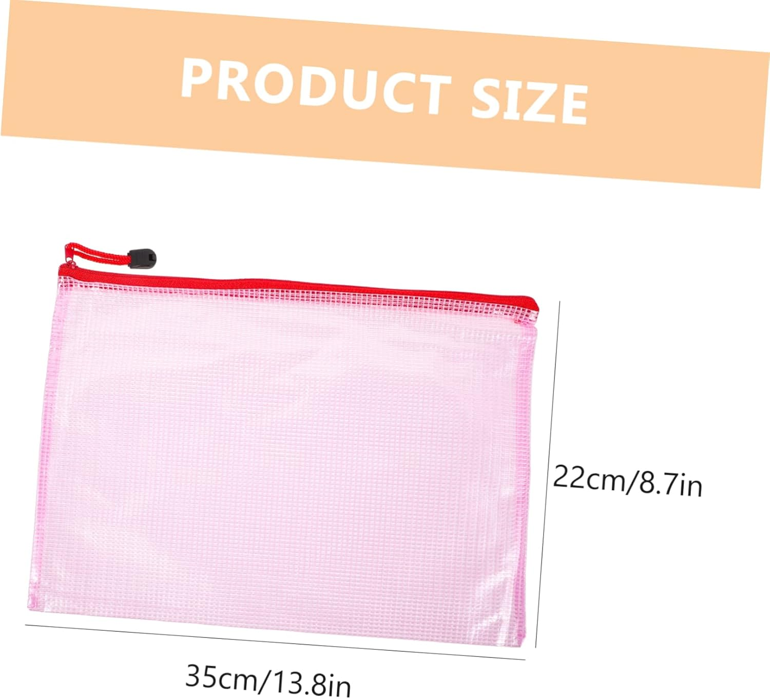 TOGEVAL 12Pcs A4 Zipper File Pouches Waterproof Thickened Document Organizers Stationery Storage Bags for Office School Receipt and Paper Folder image number 3