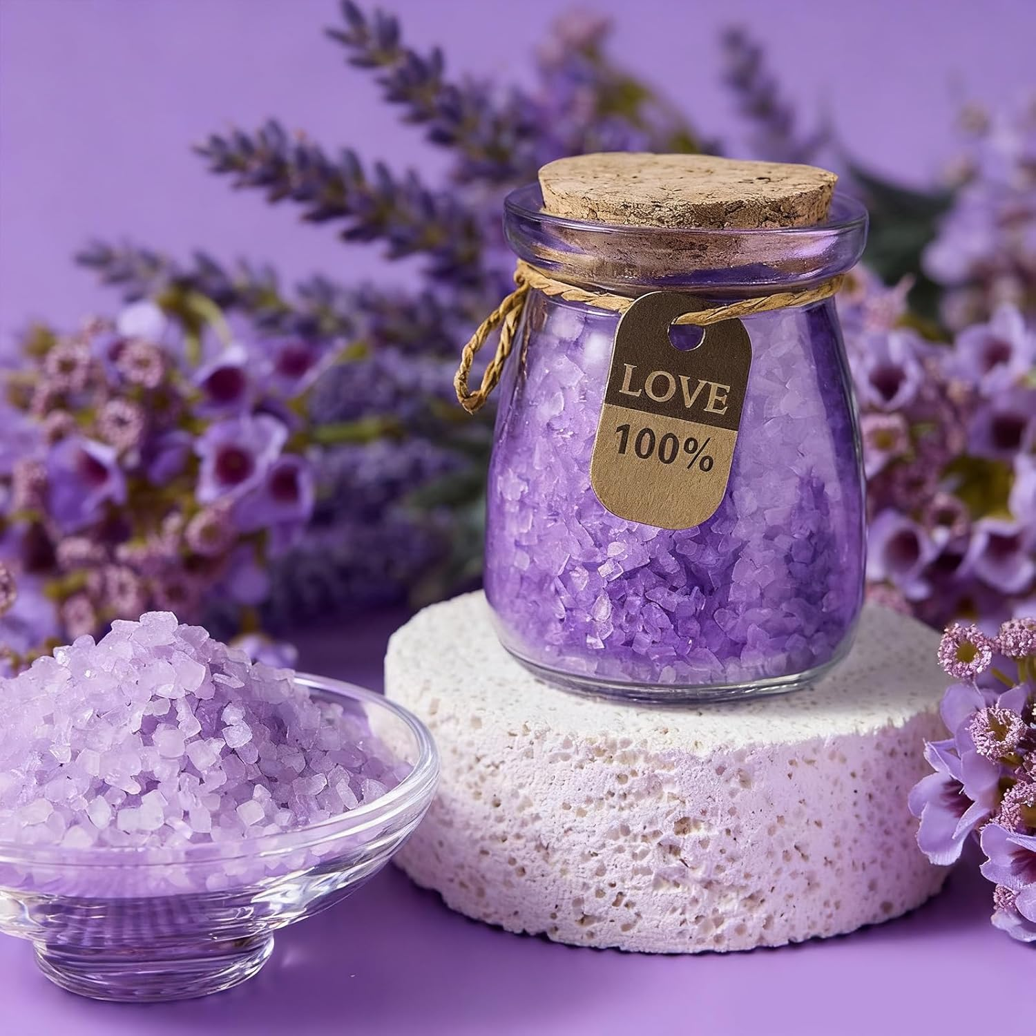 Gifts for Women Relaxing Lavender Spa Care Set - Gift Hamper Box Pack, Perfect for Birthday, New Years, Valentine'S Day, Mother'S Day, Wife, Girlfriend, Sister, Best Friend & Colleague image number 5