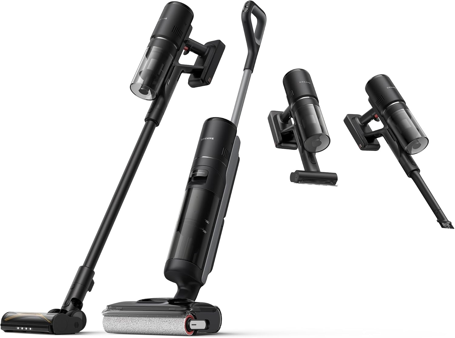 Dreame H12 Pro Flexreach Cordless Wet Dry Vacuum Cleaner,180&deg;Lie Flat,90&deg;C Brush Care Self-Cleaning, Edge to Edge Cleaning, Smart Messes Detection, 50Min Long Runtime,For Hard Floors