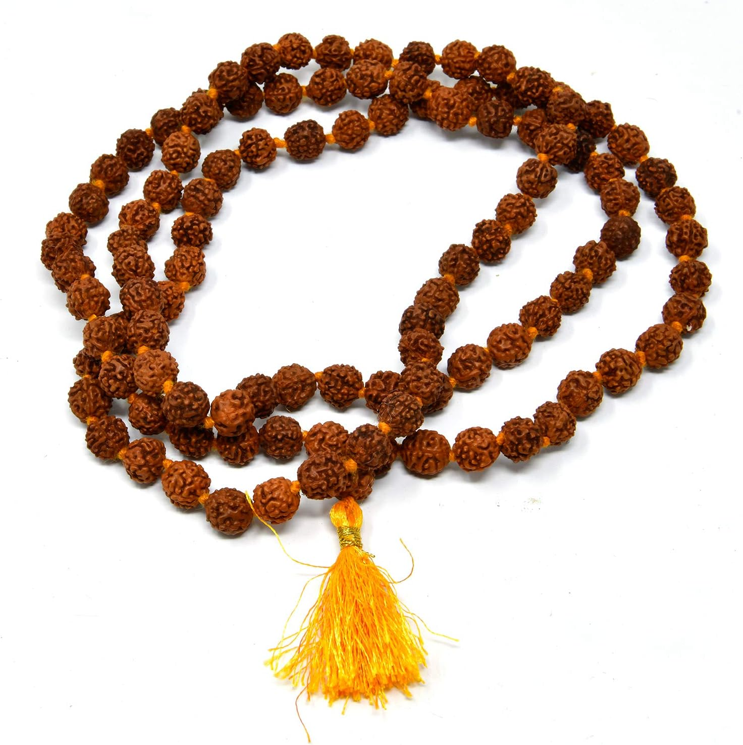 Wonder Care- 108Wood Beads Rudraksha Mala Panch Mukhi Rudraskha Mala Divine and Authentic Rudraksha Mala Unique Wood Beads Semi-Precious Rudraksha Mala Organic and Ayurvedic Jewellery image number 2