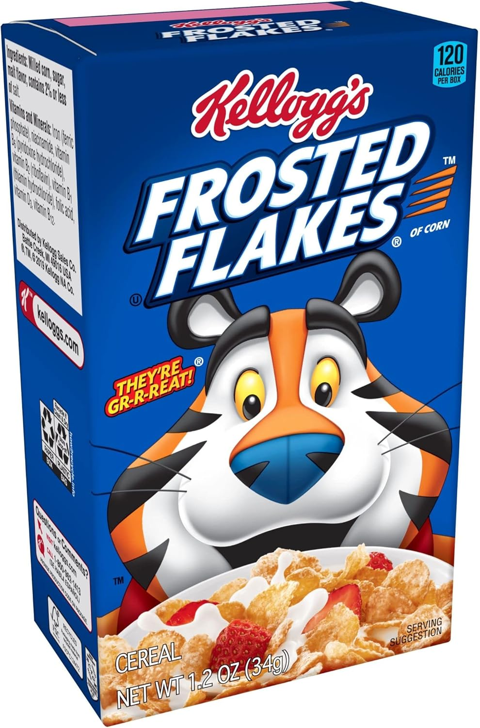 Kellogg'S Breakfast Cereal, Frosted Flakes, Fat-Free, Single Serve, 1.2 Oz Box(Pack of 70) image number 6
