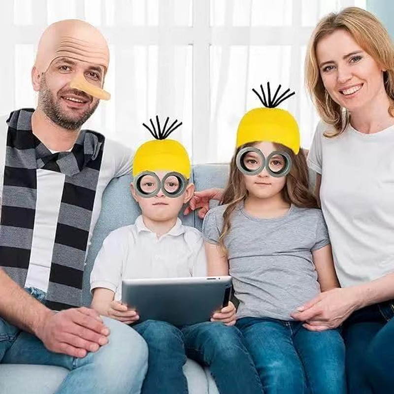 Webwell 4 Pack Halloween Goggles for All Ages，Goggles Glasses with Adjustable Strap，Cartoon Goggles Cosplay Party Supplies image number 5