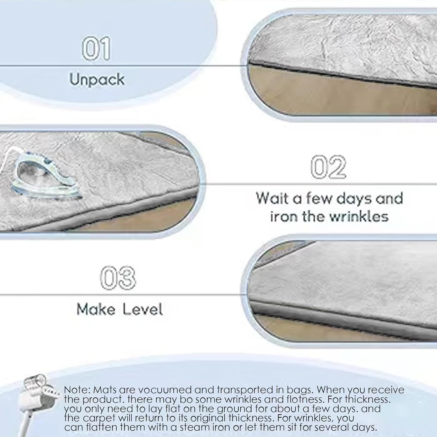 Baby Play Mat for Floor, Thick Memory Foam Tummy Time Mats, Large Non Slip Crawling Mat for Toddlers, Infants, Kids,Yoga Mat, Tatami Mat for Living Room image number 4