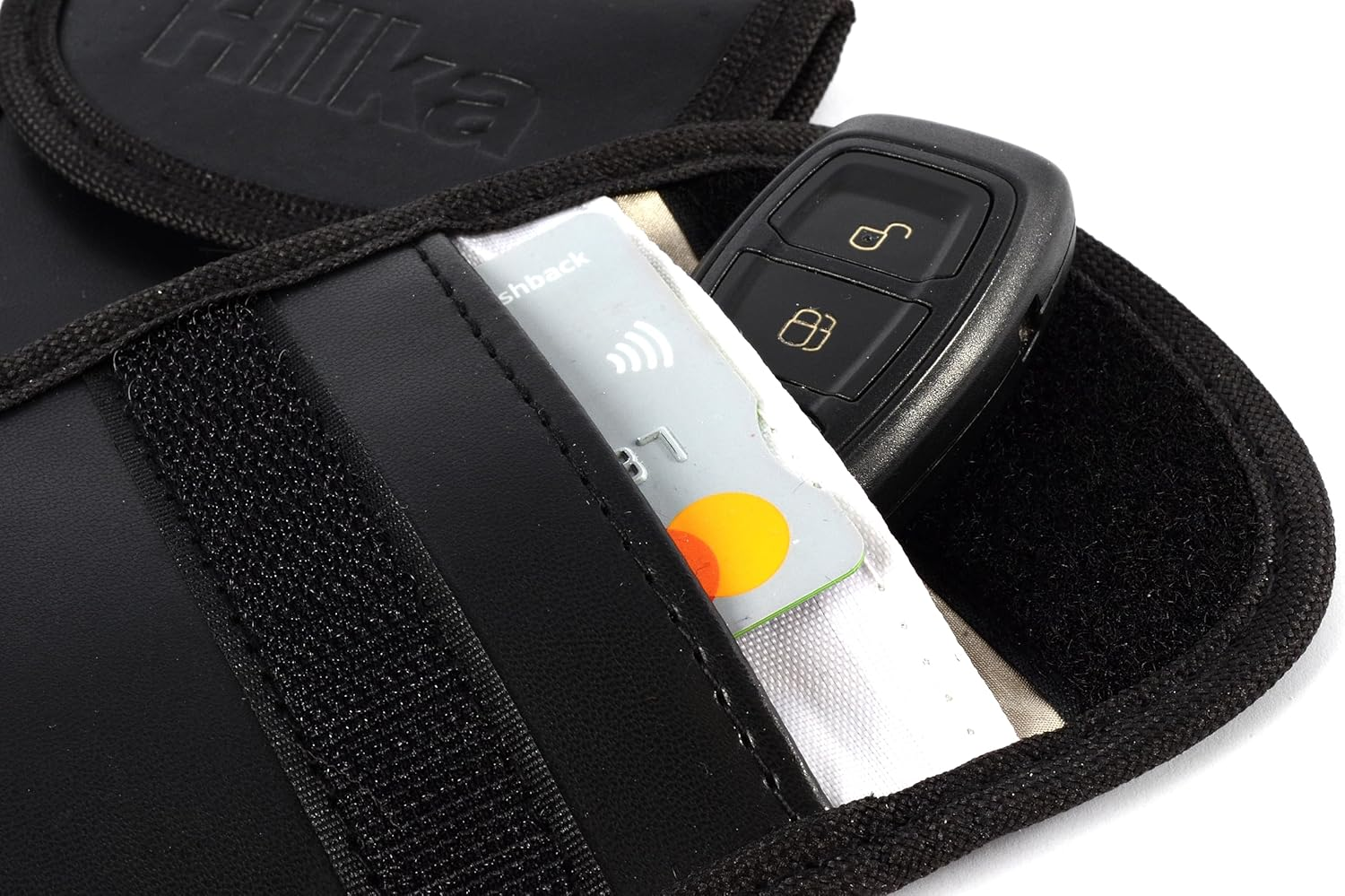 Hilka 83210503 2 PCE Anti-Theft Car Key Signal Blocker Faraday Pouch, Black image number 5