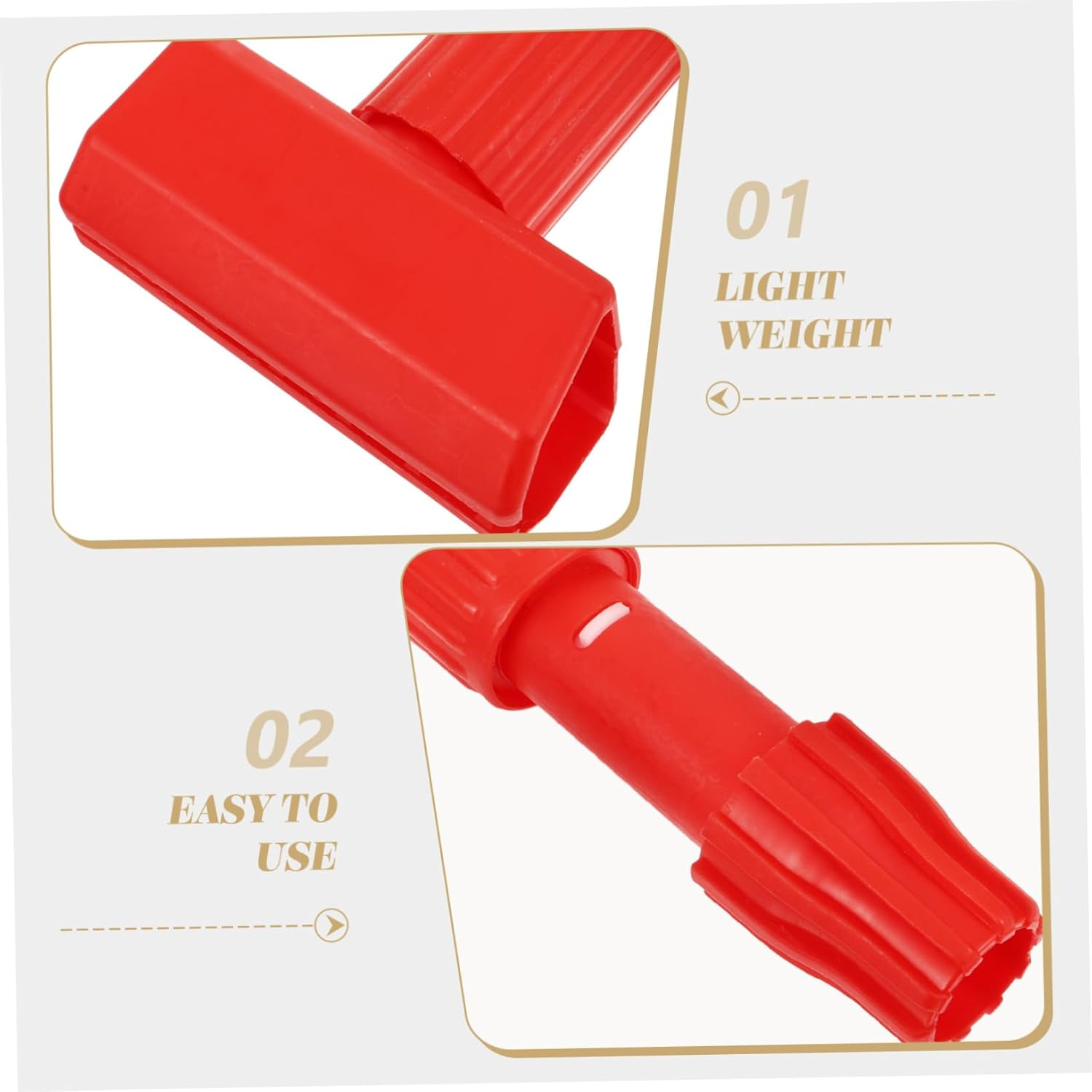 CRILSTYLEO 2Pcs Floor Mop Clamps Cleaning Attachments for Efficient Floor Maintenance Compatible Mop Handles for Commercial Use image number 2