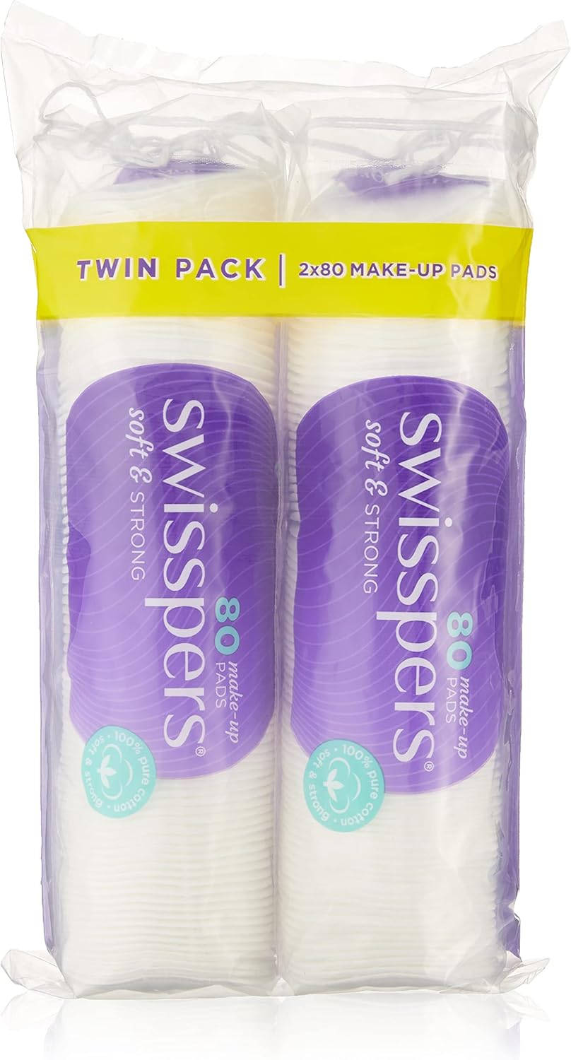 Swisspers Make up 80 Pads (Pack of 2)