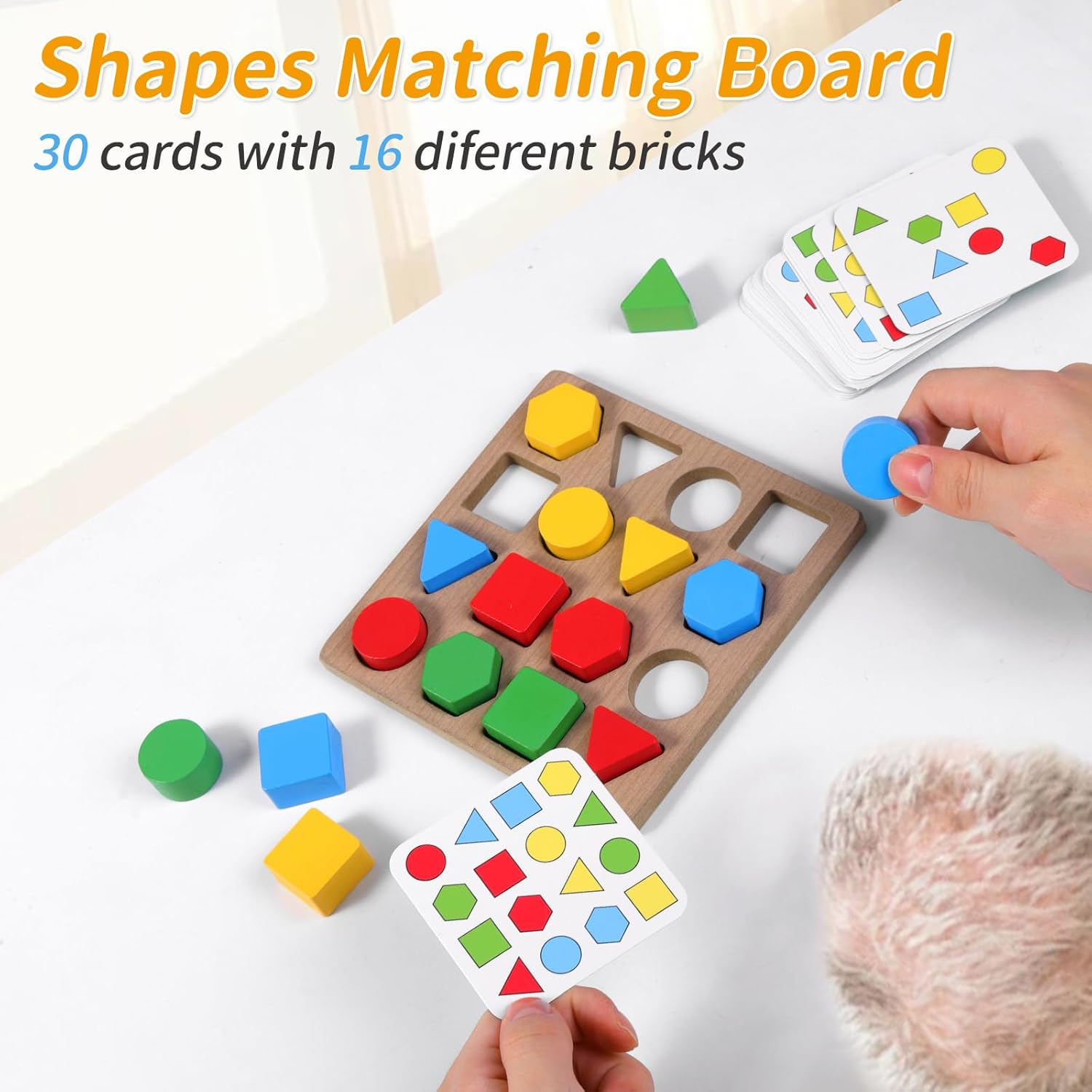 Puzzles Gifts for Dementia Seniors Patients,Memory Activities & Games for Seniors with Dementia,Dementia Geometric Cognitive Products for Alzheimers Elderly image number 5