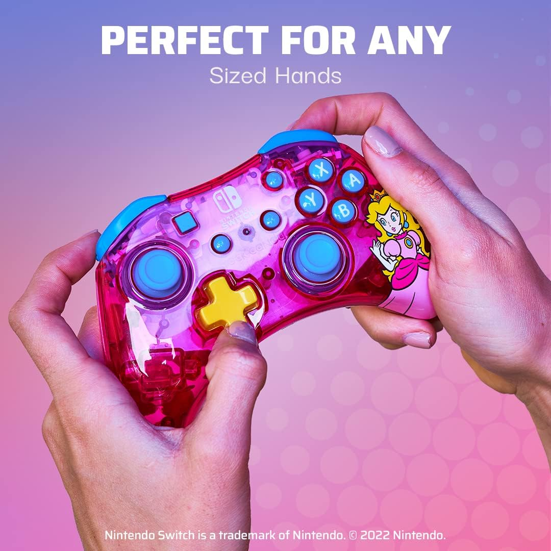 Nintendo Switch Rock Candy Wired Controller Peach Pink image number 3