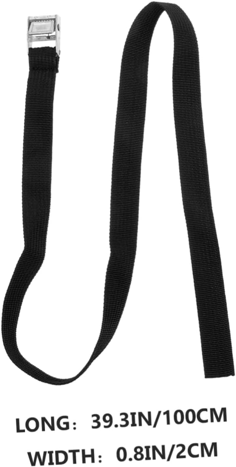 DECOMELODY 2Pcs Luggage Bundling Belt and Surfboard Straps with Metal Ratchet Tightener, Sturdy Travel Tie down Straps for Fitness Equipment and Roof Rack, Outdoor Packing and Securing Gear image number 3