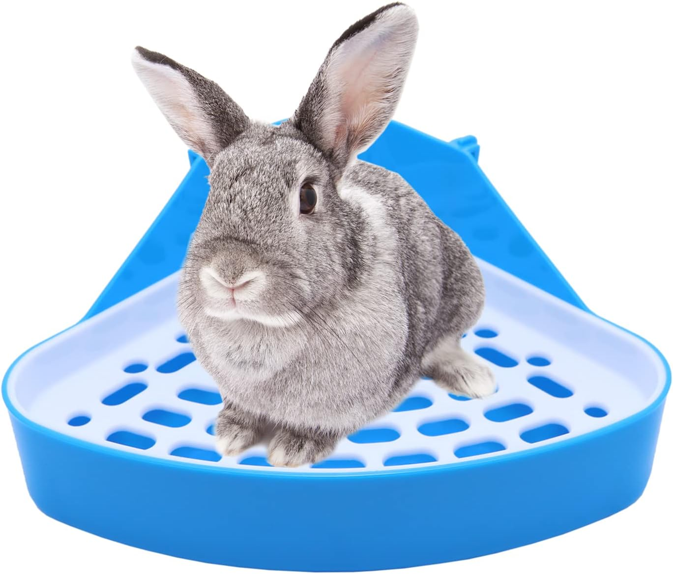 Litewoo Rabbit Litter Box Toilet Bunny Corner Litter Pan Pet Toilet Potty for Guinea Pigs Hamster Chinchilla Ferret Rabbit Small Animal (Pink)