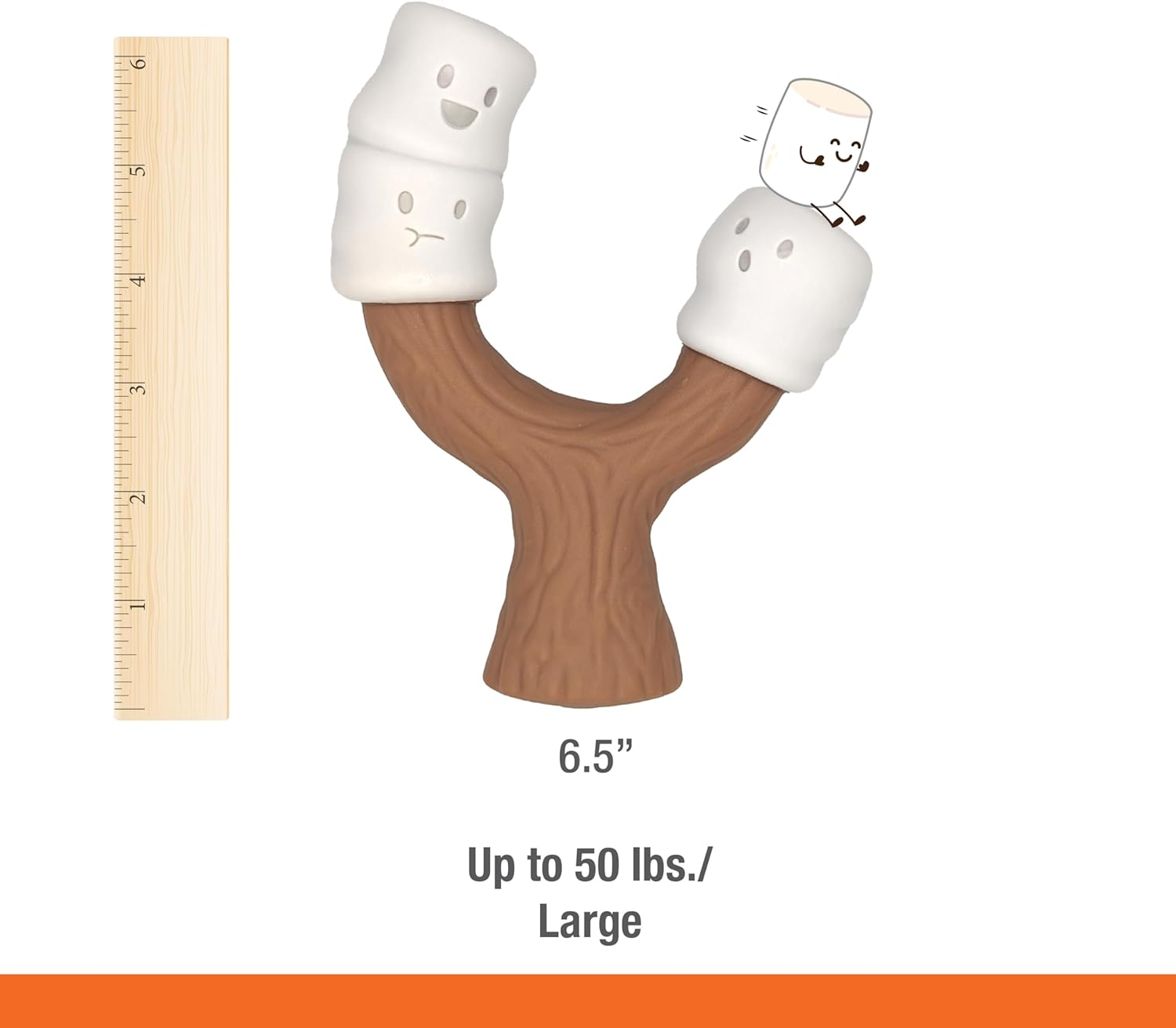 Nylabone Power Chew Toasted Marshmallow on Stick Peanut Butter Souper image number 6