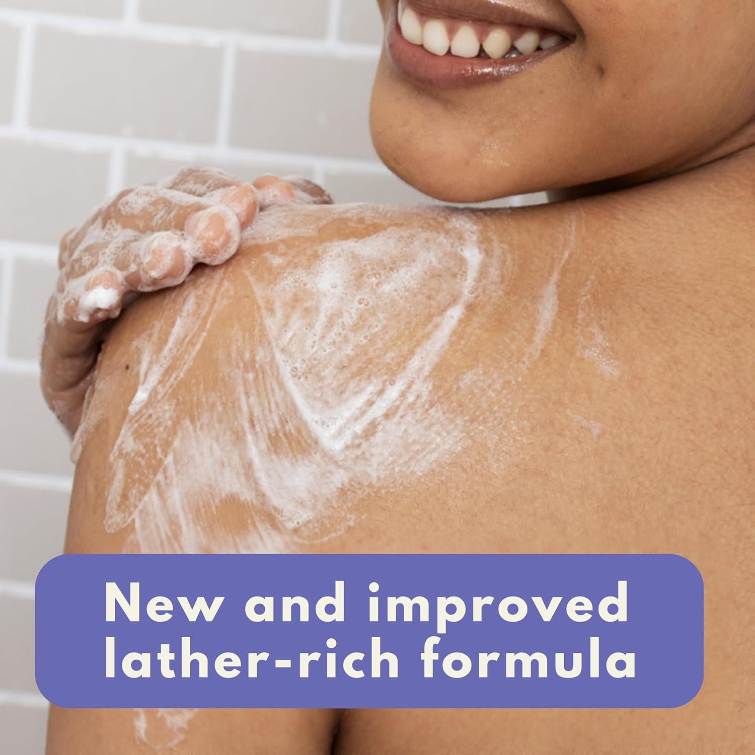 Aveeno Stress Relief Body Wash with Nourishing Oat & Lavender Scent for Sensitive Skin, Gently Cleanses & Helps You Feel Calm & Relaxed in the Shower, Soap-Free, 33 Fl. Oz image number 5