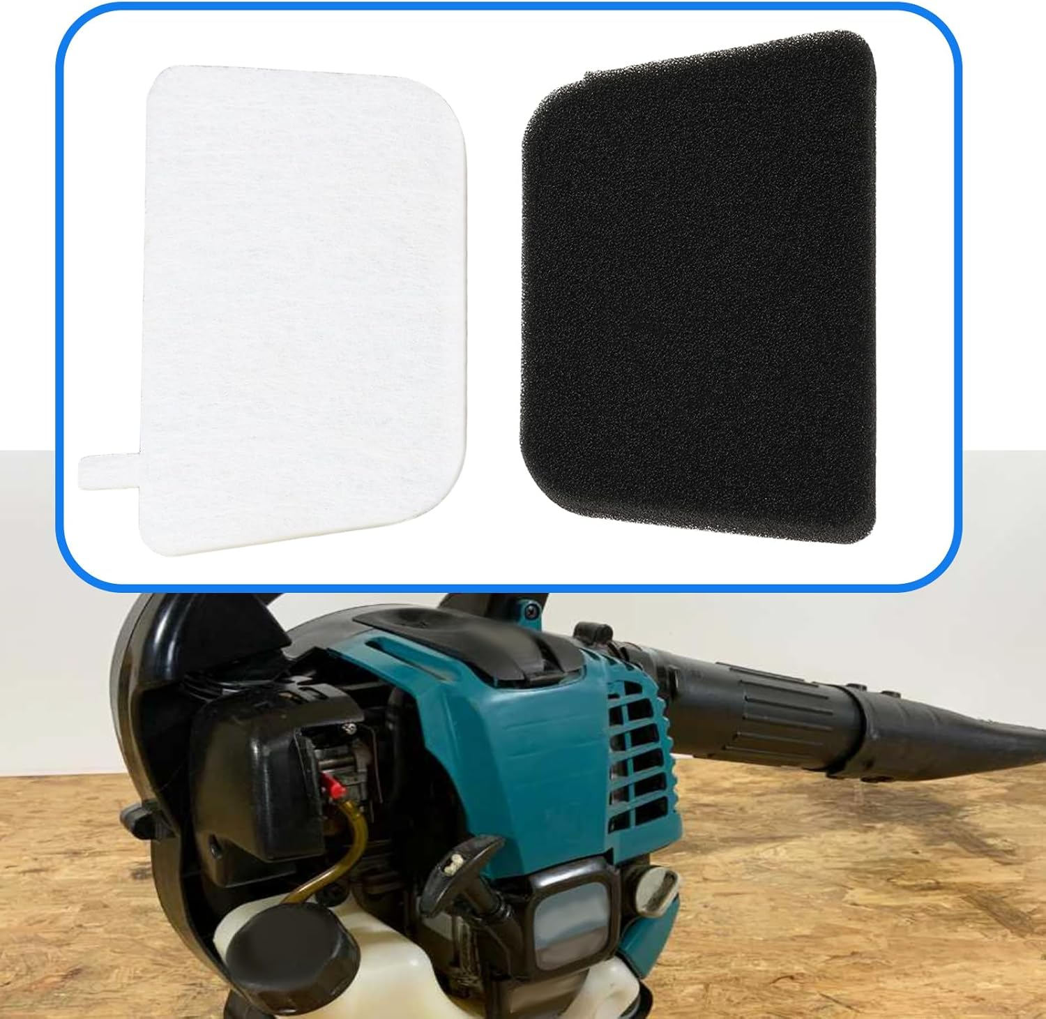 VGOL 2 Sets of Blower Air Filter Kit 443141-3 443140-5 Compatible with Makita 4-Stroke BHX 2501 image number 5