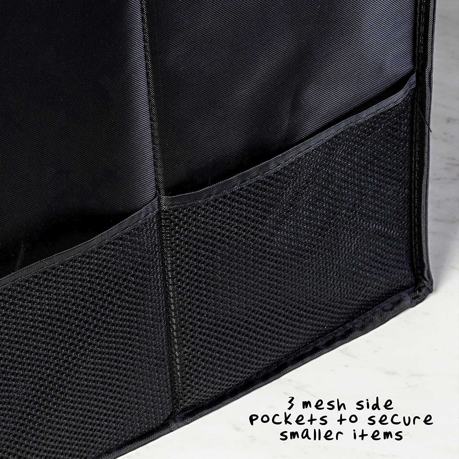 Honey-Can-Do SFT-01166 Black Folding Trunk Organizer, Black