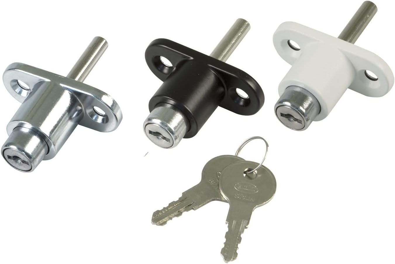 Amig - Security Lock for Windows Model 45 | Mortice Lock with 2 Keys + Screws for Installation | Made of Steel Painted Black | Dimensions: 53 X 23 Mm image number 5