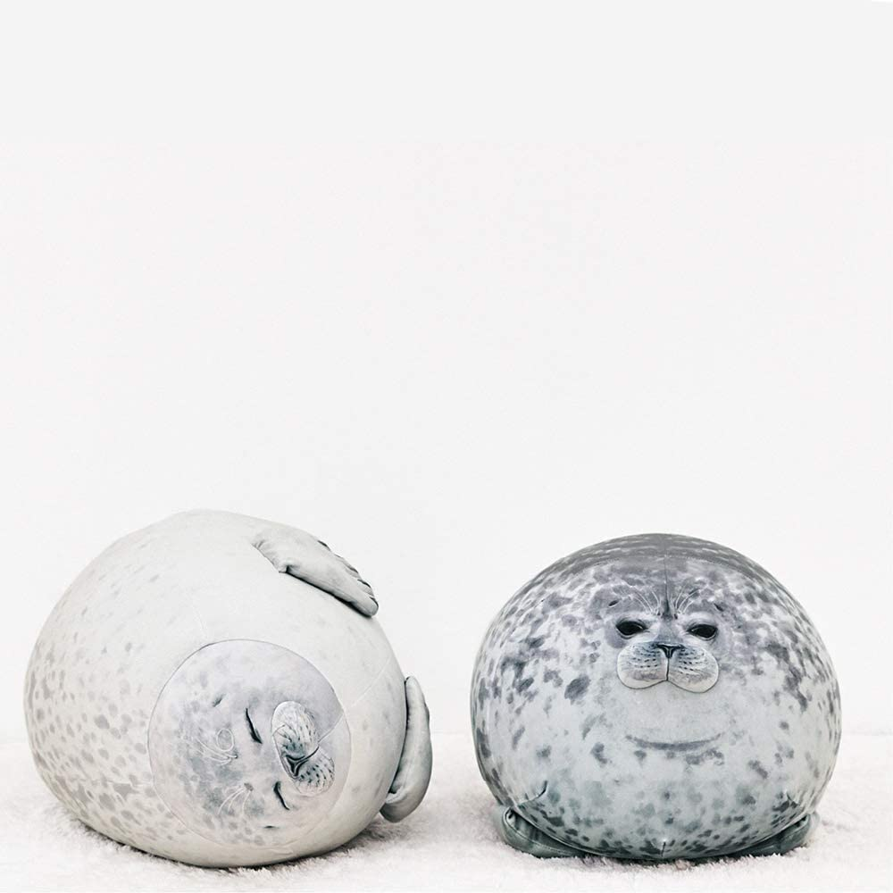 Chubby Blob Seal Pillow,Stuffed Cotton Plush Animal Toy Cute Ocean Pillow Pets Medium(17.6 In) image number 1