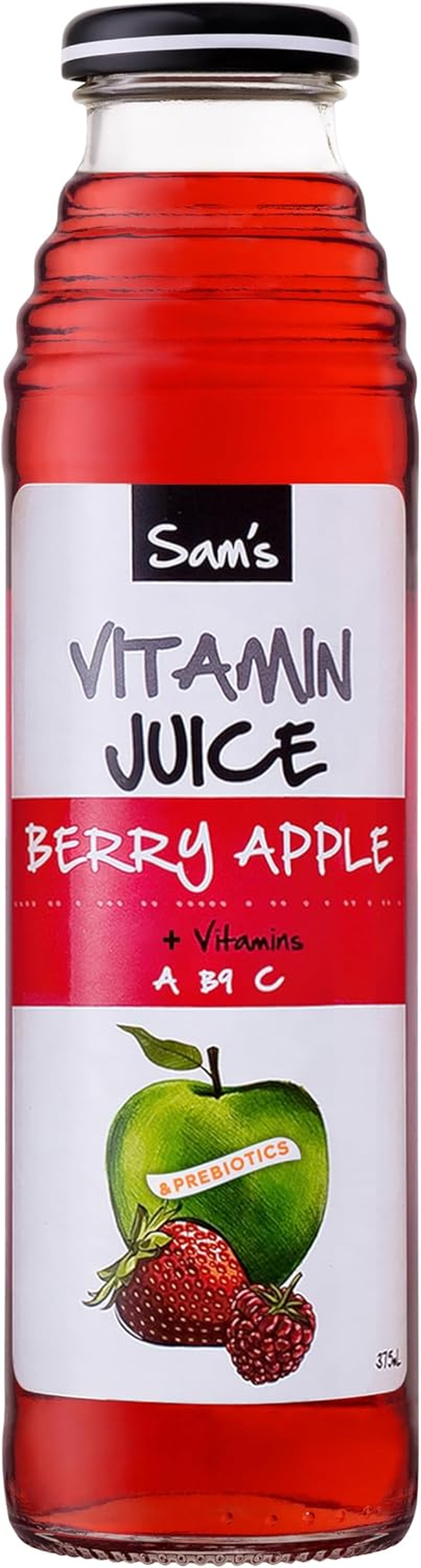 Sam'S Berry Apple Vitamin Juice, 12 Bottles X 375 Ml image number 3