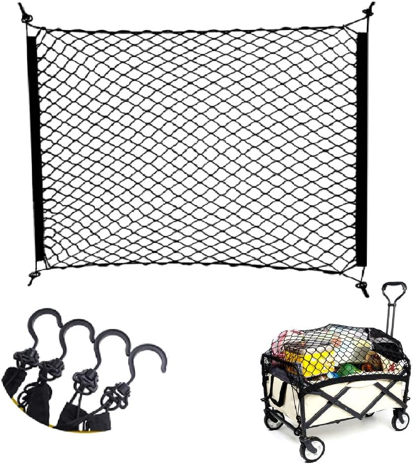 Outdoor Cart Camping Car Net Pocket Small Cart Screen Garden Fixed Mesh Bag Storage Net Luggage Net Elastic Mesh Cover image number 2