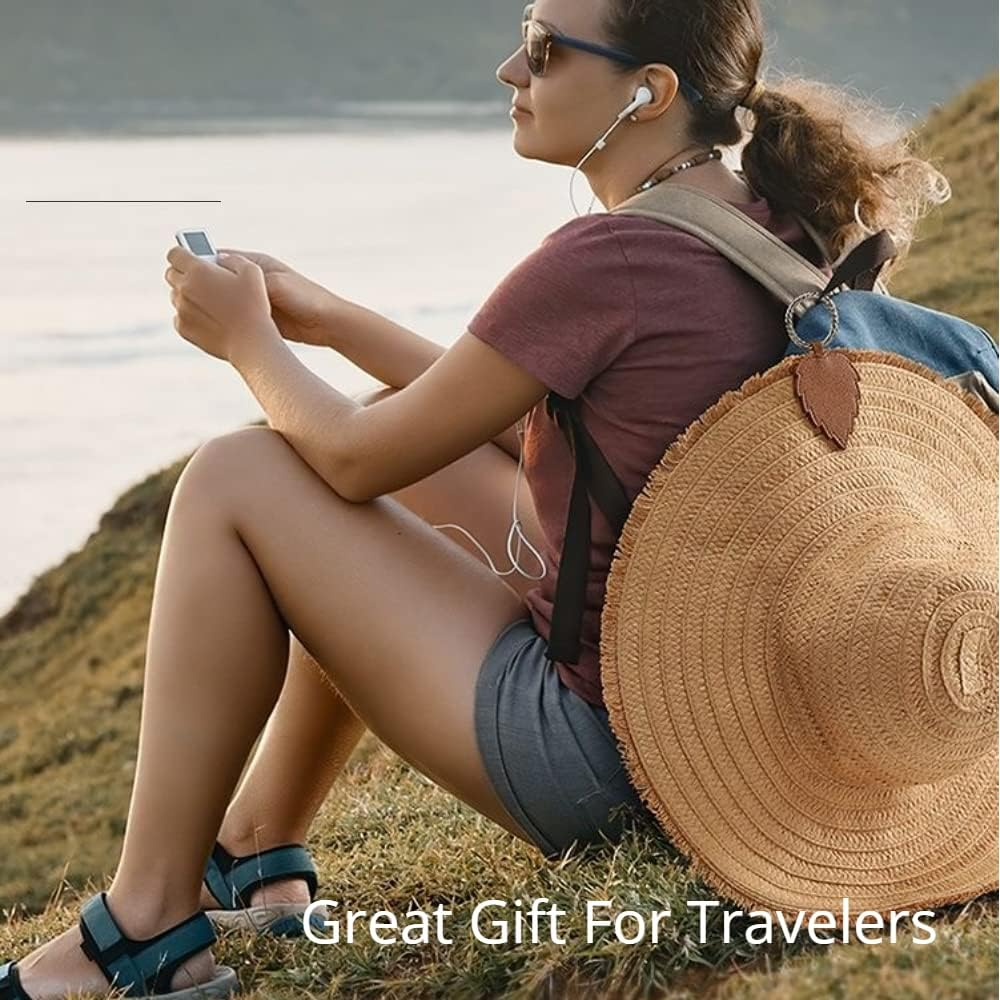 Hat Clip Magnetic,Pu Leather Hat Holder for Traveling Bags, Backpacks, Purses, Totes Travel Accessory Hat Companion