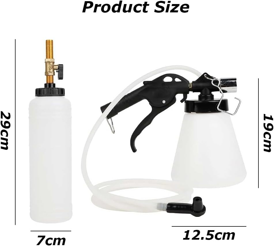Brake Oil Replacement Tool, Air Brake Bleeder Kit, Vacuum Brake Fluid Bleeder, Pneumatic Brake Fluid Bleeder Tool (Refueling Pot+Pumping Pot) ﻿ image number 3