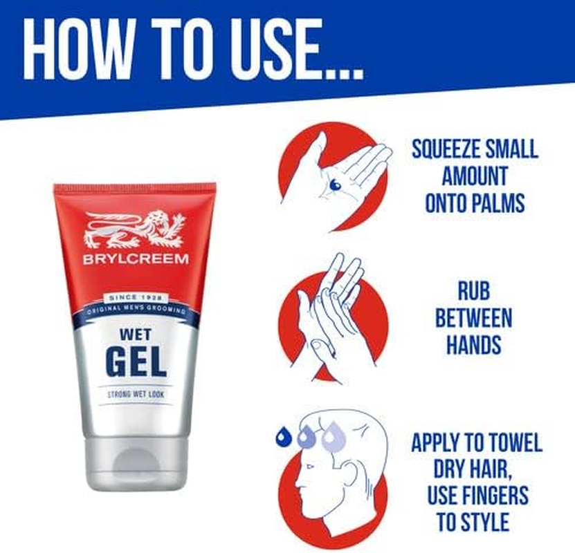 Brylcreem Wet Look Hair Gel, 150 Ml