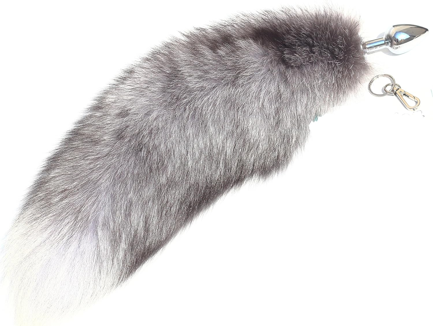 Multi-Function Real Fox Tail Fur Anal Plug Sexy Adult Toy Fashion Butt Stainless Steel Cosplay image number 5