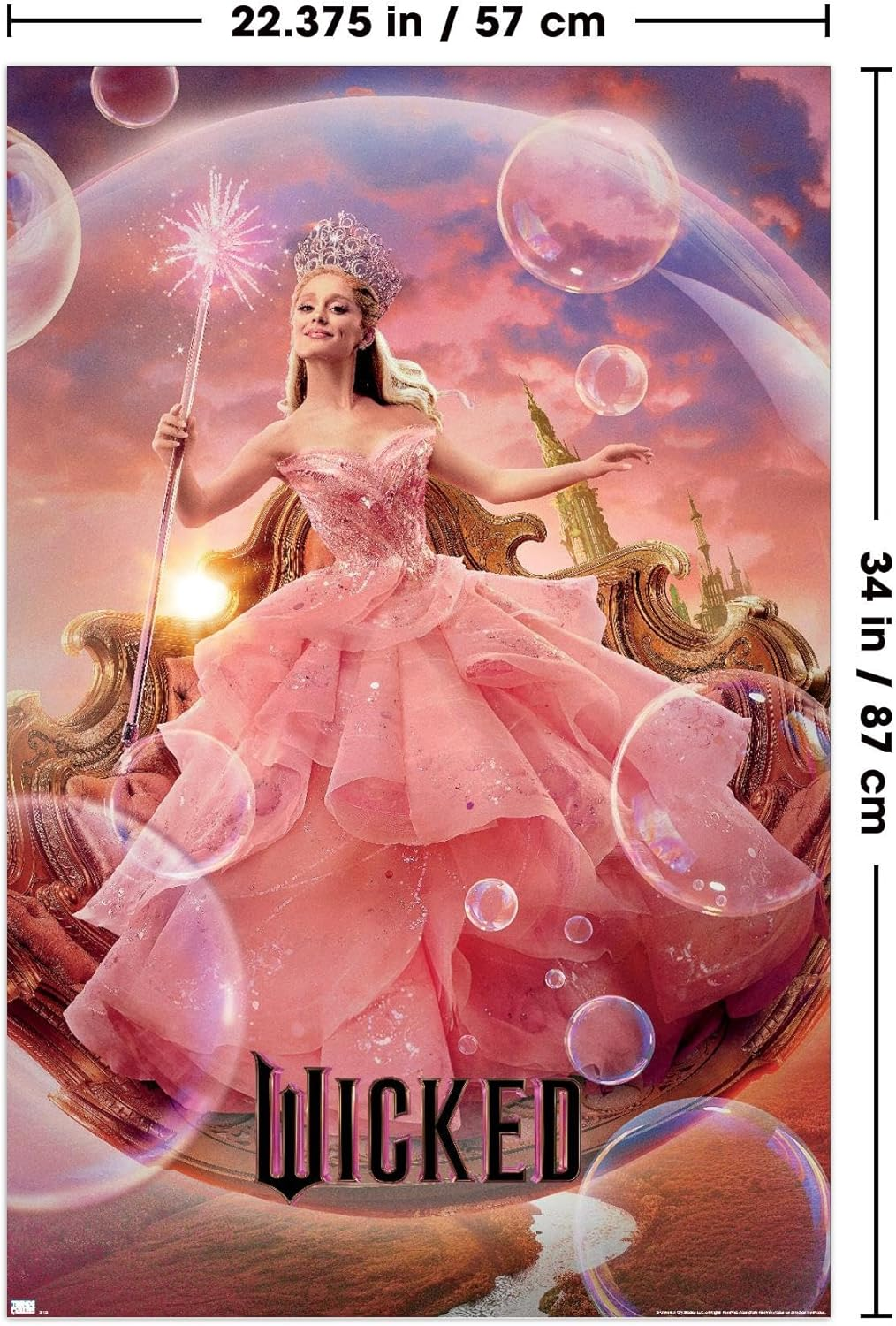 Trends International Wicked - Glinda One Sheet Wall Poster, 22.37" X 34.00", Unframed Version