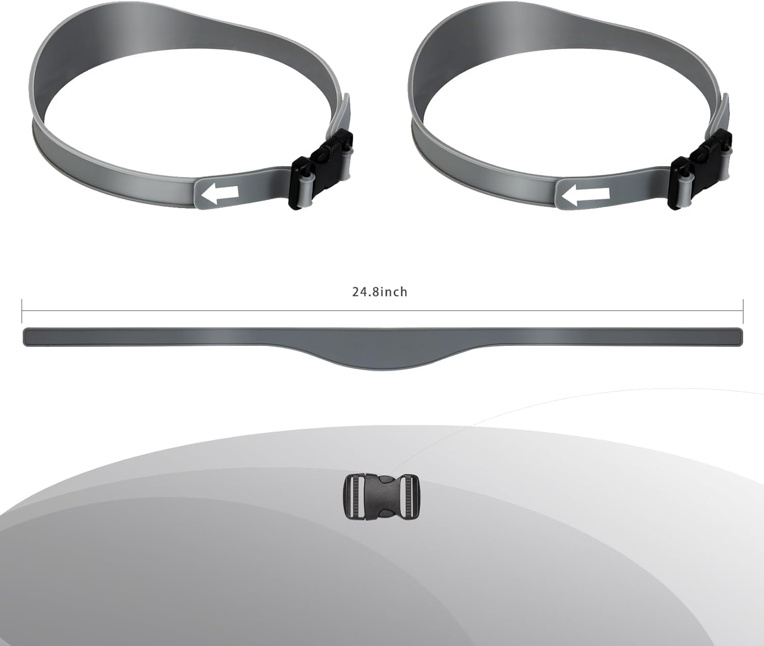 3Pcs Hair Trimming Fade Guide with Fade Comb,Barber Fade Comb Barber Combs with Fade Hair Trimming Guide,Fade Comb Barber Cutting Comb,Fade Comb Blend Comb with Hair Trimming Fade Guide for Men,Grey image number 1