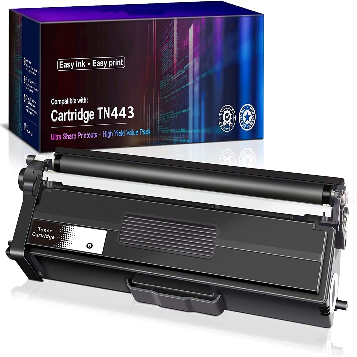 1 Pack Black TN-443 TN443 Toner Compatible with Brother HL-L8260CDW HL-L8360CDW MFC-L8690CDW MFC L8900CDW (1BK) image number 3