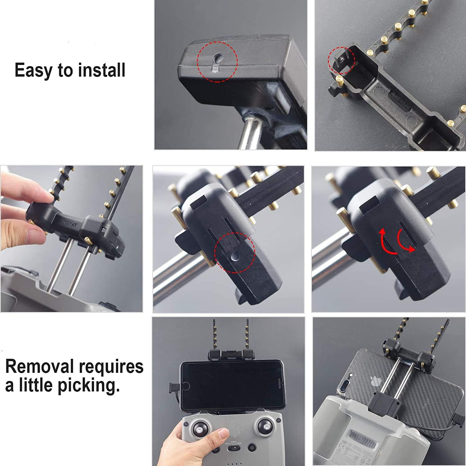 Skyreat Antenna Range Extender Yagi-Uda 5.8Ghz Signal Boosters for Mavic Air 2 Drone Specific Accessories image number 4