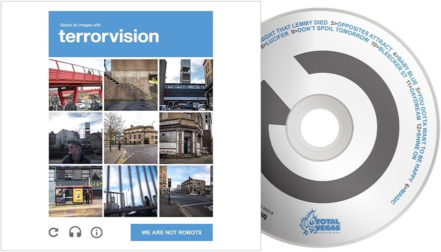 We Are Not Robots - White Vinyl & Sticker Sheet image number 1