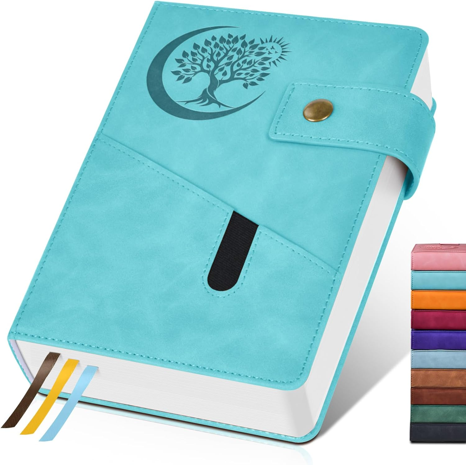 365 Page Thick Lined Journal Notebook for Men Women, A5 Leather Journals for Writing, Hardcover Notebooks for Work, School, Note Taking,Travel, Business,Personal Diary, College Ruled 5.9" X 8.4"