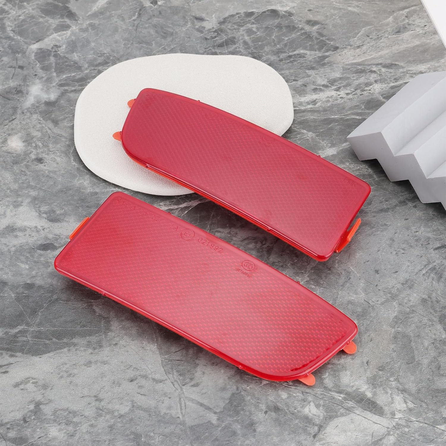 Be in Your Mind 2PCS Car Rear Bumper Reflectors Compatible with Mercedes-Benz Sprinter B906 2006.06-2018.12 OE A9068260040 9068260140 Left + Right Bumper Reflector Assemblies Red image number 1