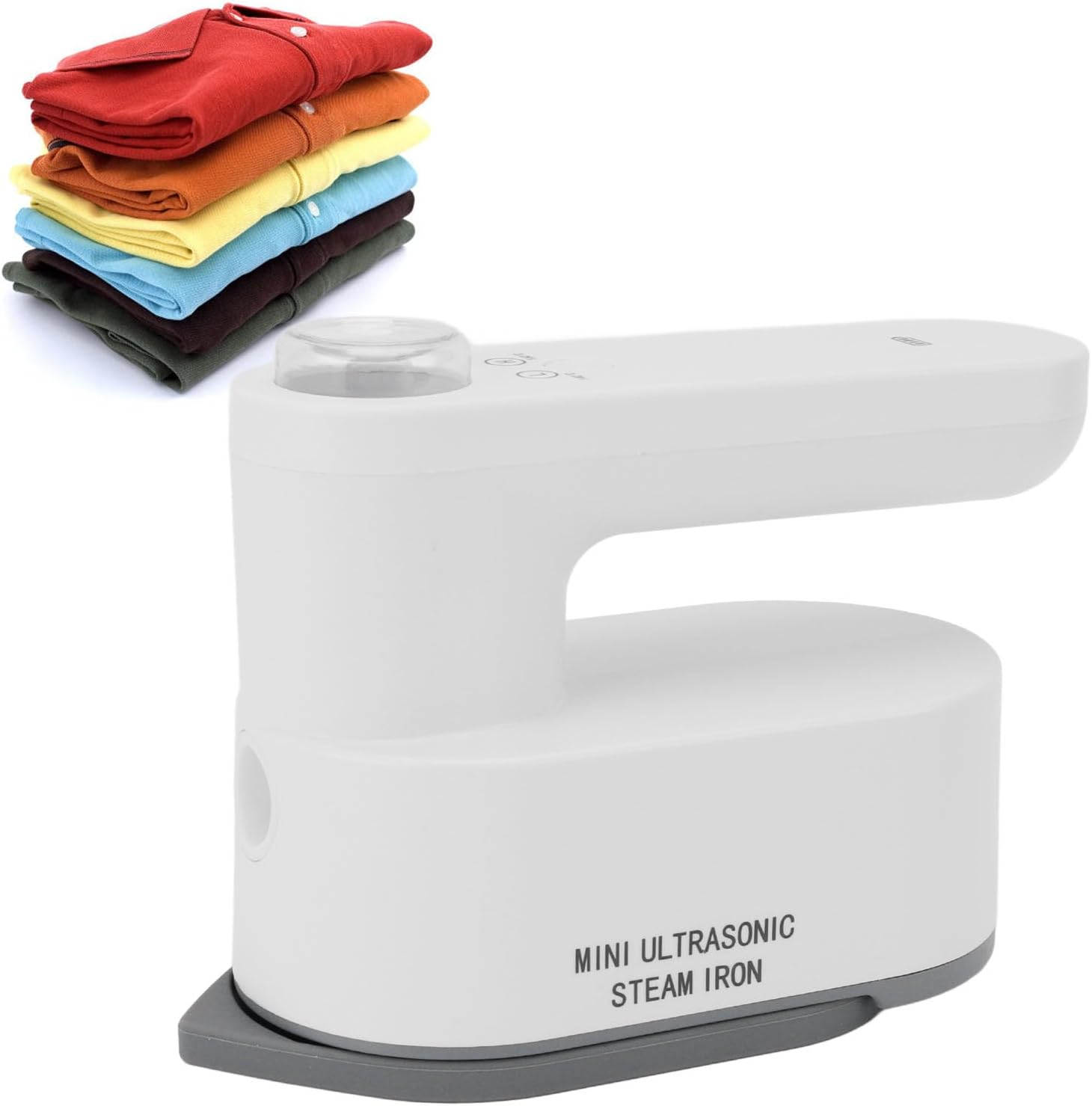 Cordless Portable Mini Steam Iron for Clothes, Handheld Rechargeable Travel Iron with Fast Heat, 2-Level Temp Control & Storage Bag, Compact for Home or Business Trips