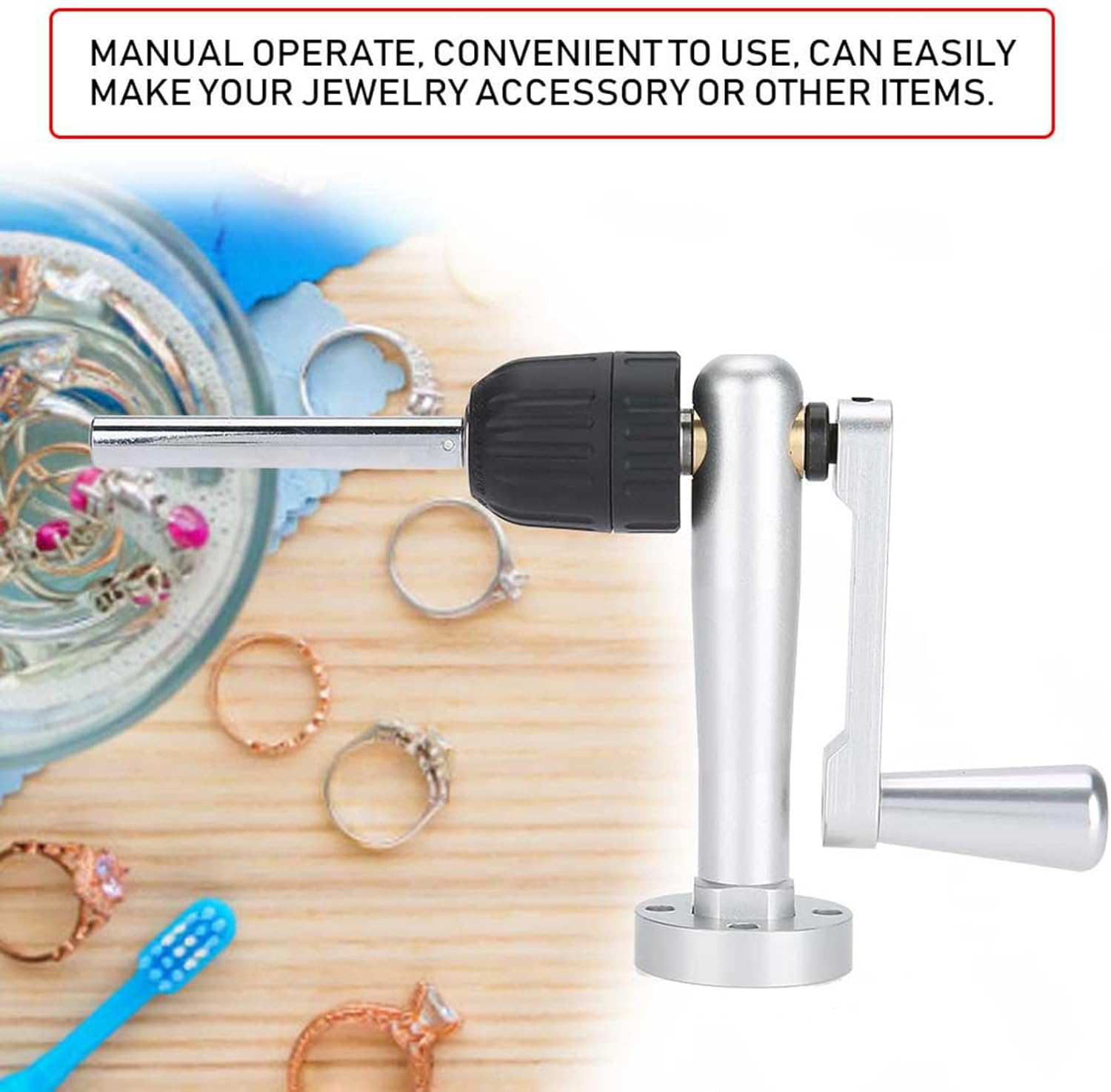 Manual Jump Ring Maker Machine, Stainless Steel Jewelry Tool with 20 Mandrel Accessory, for Jewelry Makers image number 1