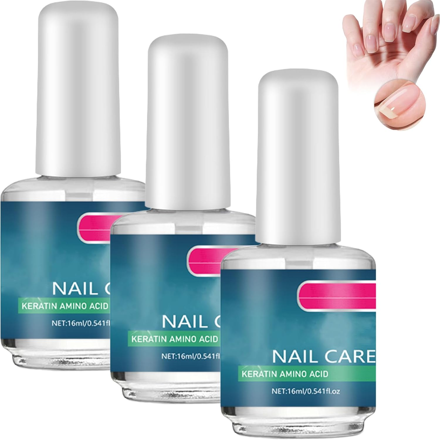 3 Days Nail Care Oil, Natural Ingredients Serum for Strengthener Nail, Hydrating Cuticle Oil for Hangnails, Dry & Damaged Nails, Moisturize Brighten Nails Care, 16Ml (3Pcs)