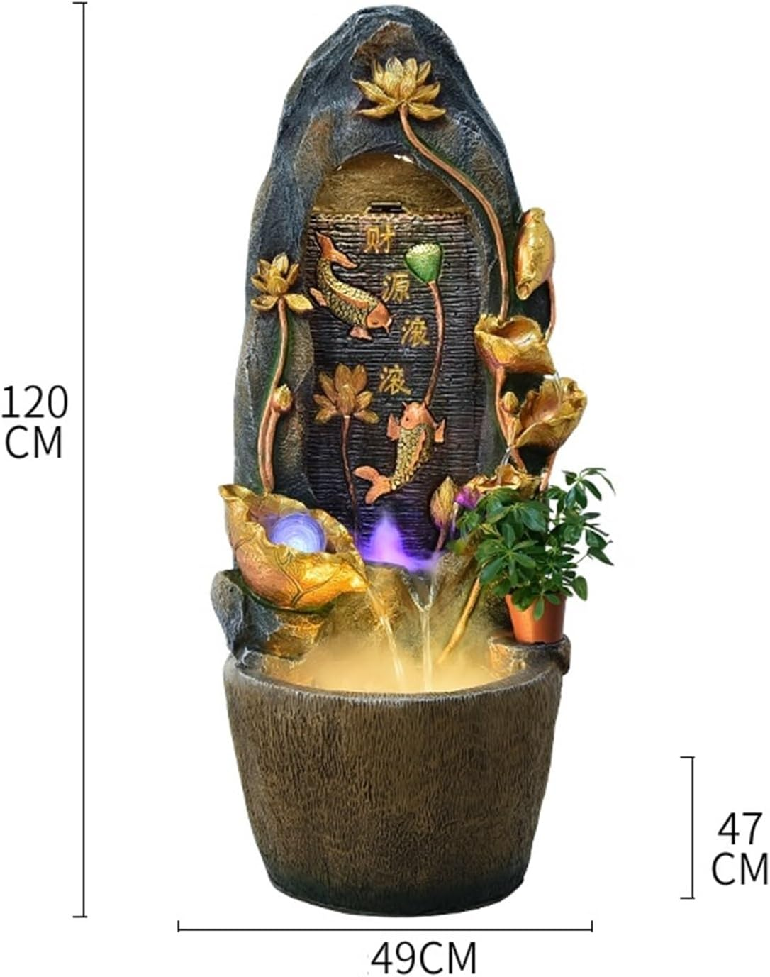 Outdoor Fountain Chinese Fountain Water Circulation Decoration, Living Room Courtyard Office Rockery image number 1