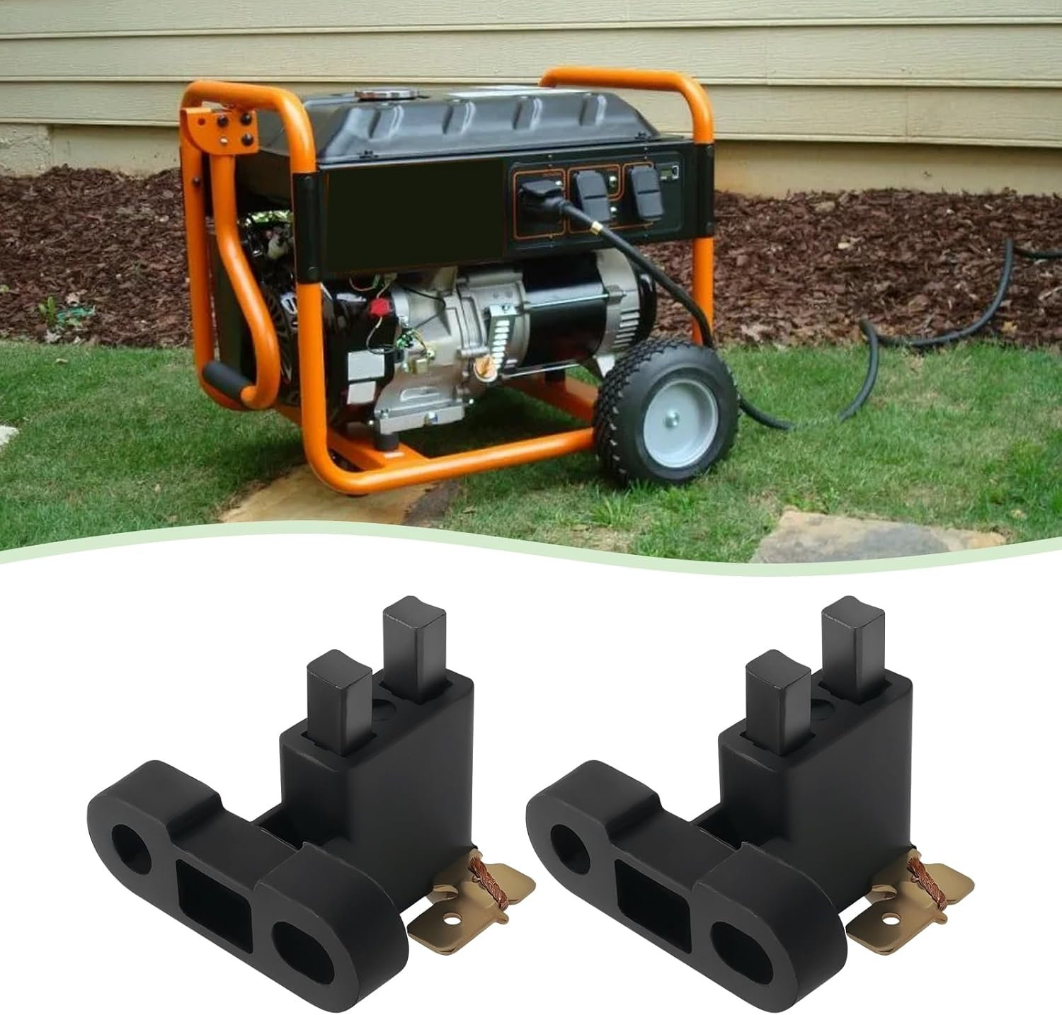 SG Store 5Pcs Carbon Brush Generator Carbon Brush Assembly Compatible with Predator Compatible with Champion Compatible with Generac 6500 8750 24Mm 5-9KW image number 6