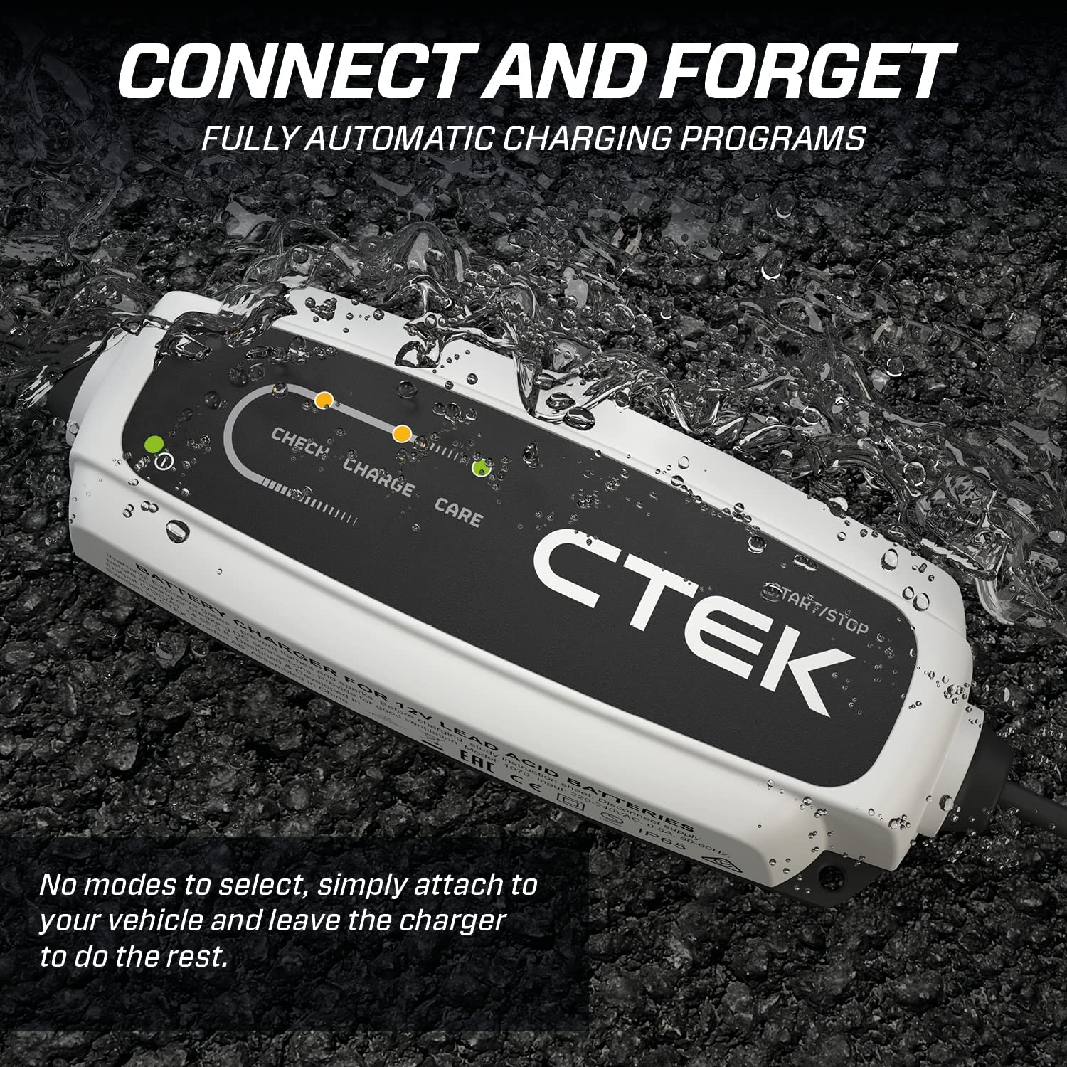 CTEK CT5 Start/Stop, Battery Charger 12V, Battery Tender Charger, Car Charger, Battery Maintainer, Smart Battery Charger with Desulphation Function, Float/Pulse Maintenance and Start/Stop Technology image number 6