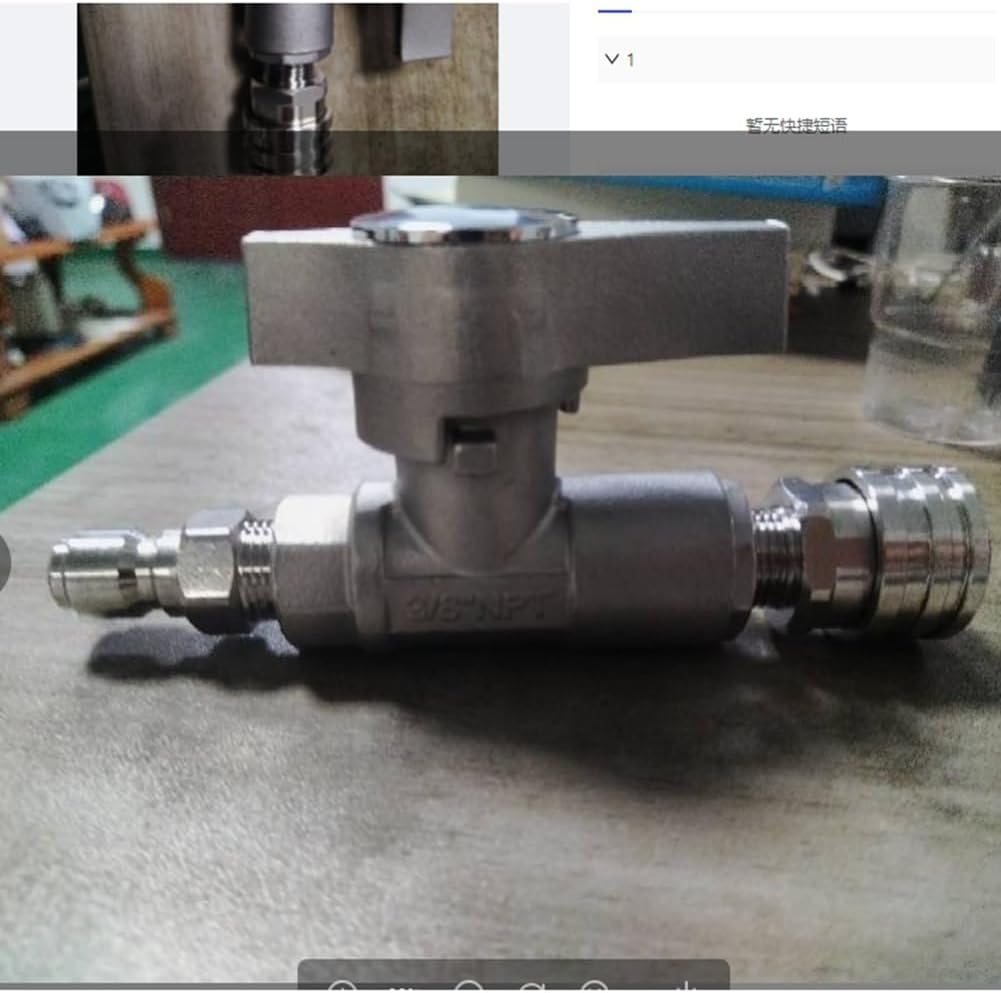 Ball Valve Pressure Washer, 3/8Inch Quick Connect Ball Valve for Power Washer Hose, High Pressure Ball Valve, 5000 PSI image number 2