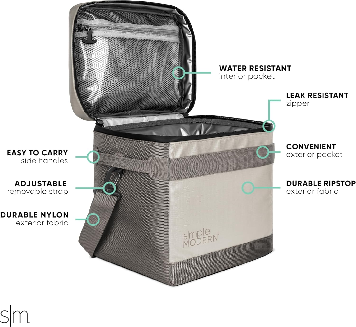 Simple Modern Day Cooler for 12 Cans image number 1