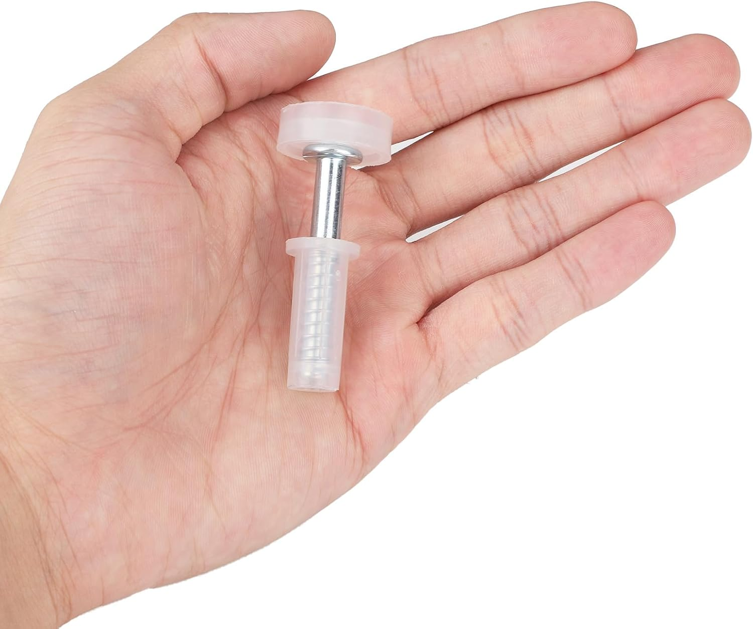 BOXOB 4Pcs Bi-Fold Door Top Roller Guide Wheel and Top Pivot, 7/8" Spring Loaded Bifold Door Hardware Kit for Folding Accordion Shower Sliding Barn Closet Doors Repair