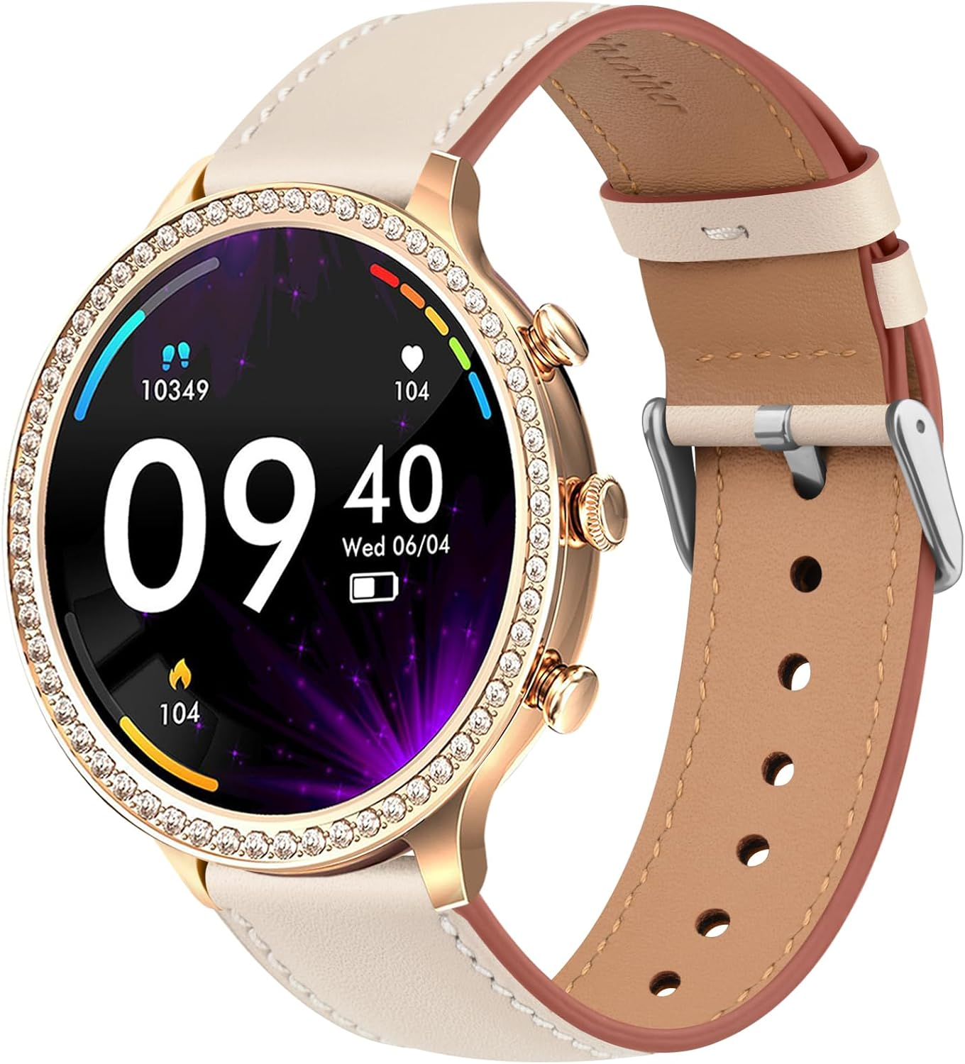 Leonids for Garmin Vivoactive 4S Band/Garmin Venu 3S Band, 18Mm Leather Watch Bands for Garmin Forerunner 265S/265S Music, Forerunner 255S/255S Music, Venu 2S/Vivomove 3S