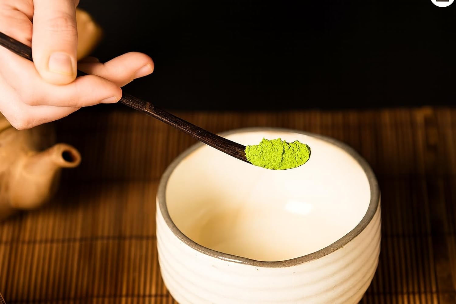 Japanese Chashaku | 2 Pcs X Bamboo Matcha Scoop (Gold & Black Bamboo) for Measuring Matcha Green Tea Powder | Spoon for Traditional Tea Ceremony image number 5