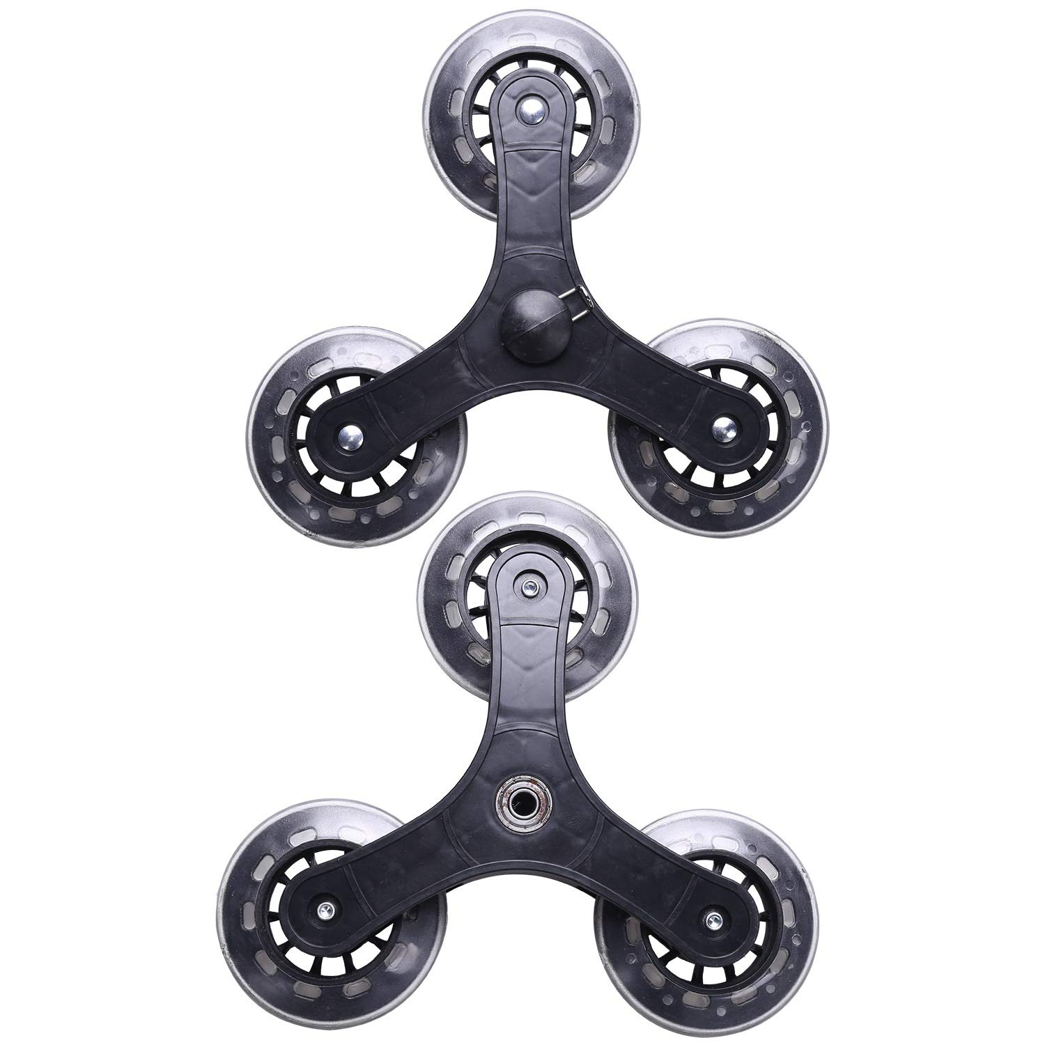 2Pcs/Set Black Shopping Cart Trolley Caster Luggage Suitcase Roller Replacement Wheel Pulley Sliding Roller Wheel Accessories image number 6