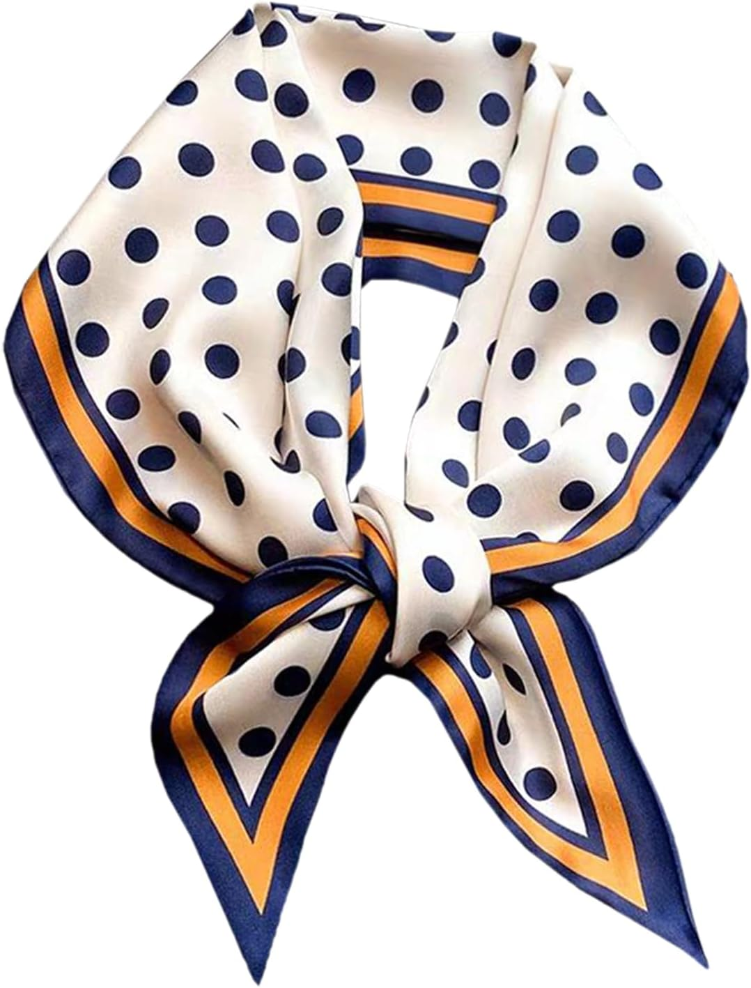 59" Long Silk like Scarf Fashion Hair Head Scarf for Women Satin Head Hair Handbag Scarf Belt Purse Accessories&hellip; - 1 Black Strip image number 2