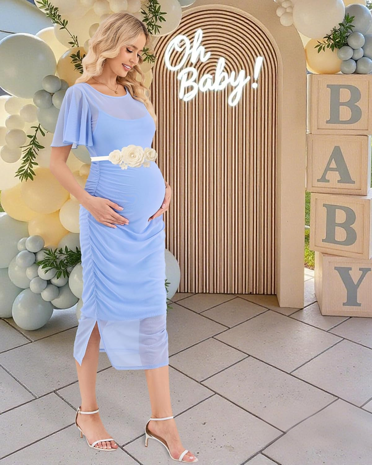 Maternity Dress for Women, Maternity Dresses Summer for Photoshoot, Baby Shower Dress image number 1