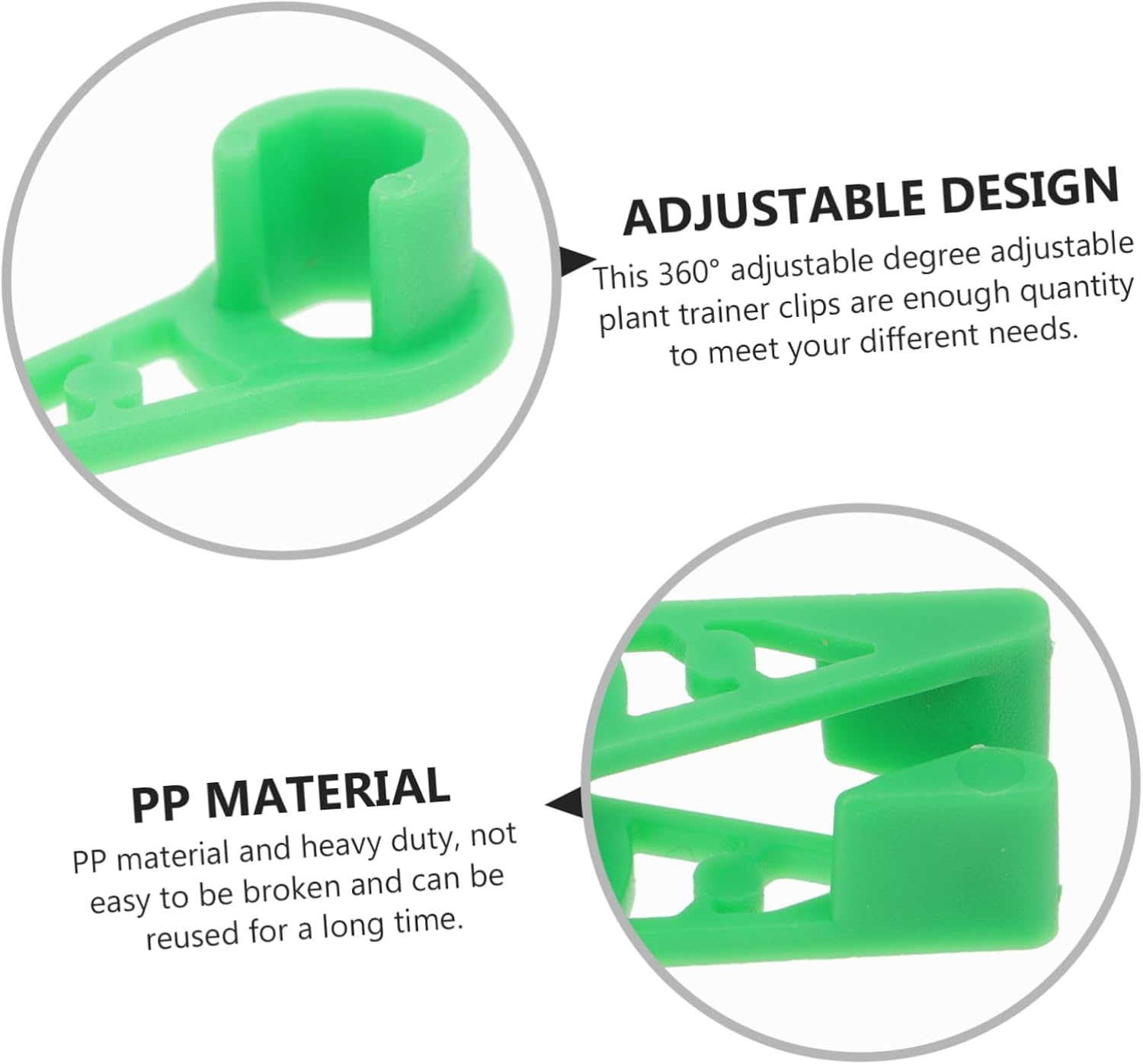 Happyyami 20Pcs Plant Branches Bender Adjustable Plant Support Clips for Planting Trainer Clip in Gardening Supplies image number 1