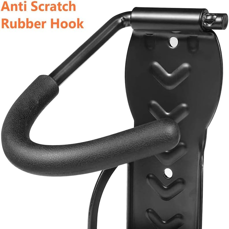 AIMALL 4PCS Steel Bicycle Bike Wall Rack Mount Garage Stand Holder Storage Hanger Hook, Space-Saving Stand Holder for Indoor Use image number 2