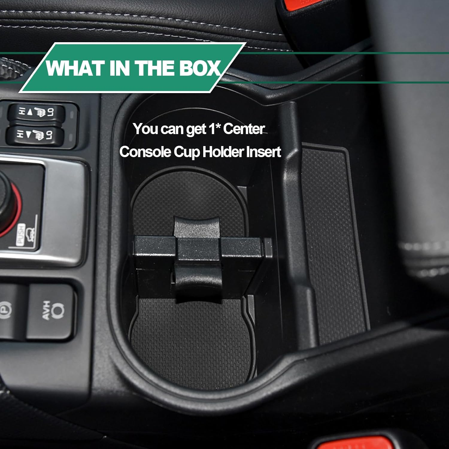 Vrasly Center Console Cup Holder Insert Divider Compatible with Subaru Forester 2014 2015 2016 2017 2018 2019 Year, Outback 2010 2011 2012 2013 2014 Replace 92118AJ000 92118AJ001 image number 6